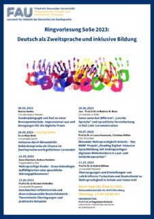 Zum Artikel "Start der Ringvorlesung zum Thema „Deutsch als Zweitsprache und inklusive Bildung“"