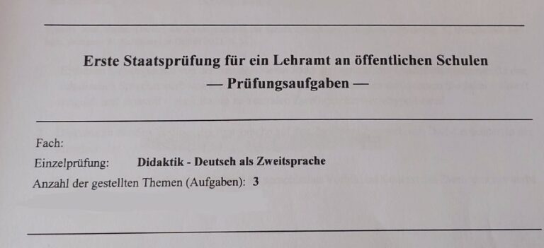 NEU! Zusatzangebot Examensvorbereitung