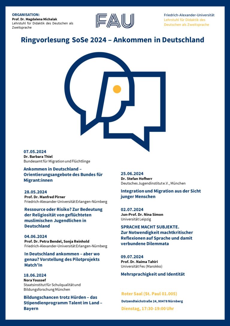 Informationen zur Ringvorlesung im SoSe 24!